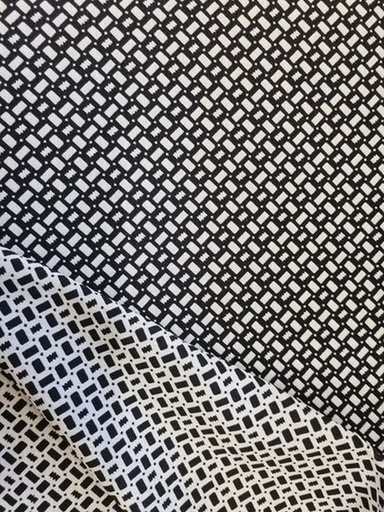 Jacquard Jersey Dobby Minimals Navy 3