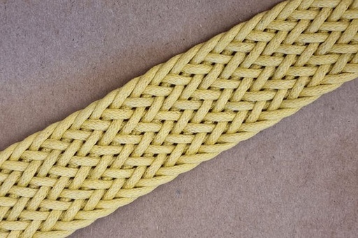 Gurtband geflochten 30mm Gelb 7