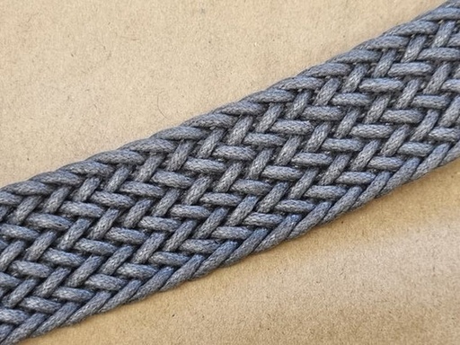 Gurtband geflochten 30mm Dunkelgrau 16