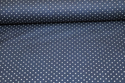 [4948.002] Baumwolle Small Dots by Poppy dunkelblau