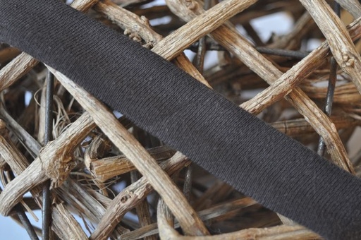 Jersey Schrägband 20mm dunkelbraun