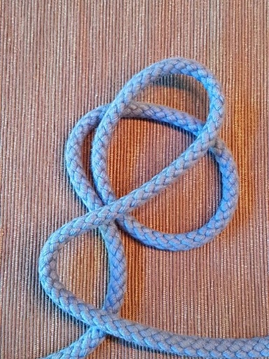 Baumwoll Kordel 8mm jeans