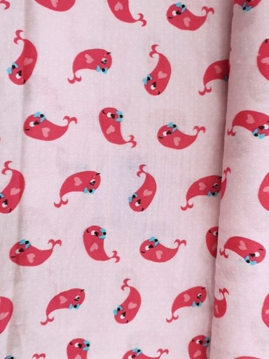 Double Gauze (Musselin) Wale rosa