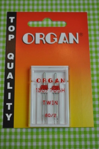 Organ Nähnadeln Zwilling 80/2.0