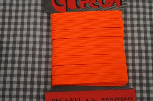 5m gummiband neon orange 0,7cm