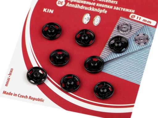 Druckknöpfe 11 mm schwarz