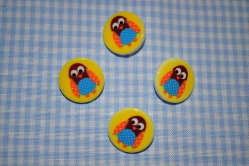 Knopf what a hoot gelb