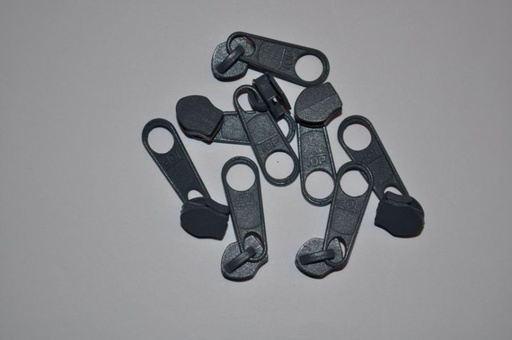 [70270.312] Schieber/Zipper 5 mm Reißverschluss dunkelgrau