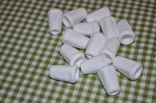 Kordelstopper Kordelende weiß