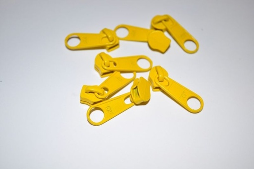 [70270.111] Schieber/Zipper 5 mm Reißverschluss gelb