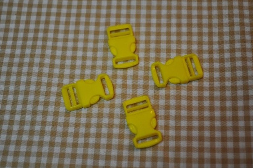 Steckschnalle 10 mm gelb