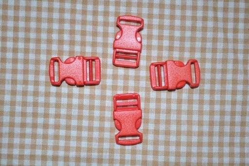 Steckschnalle 10 mm rot