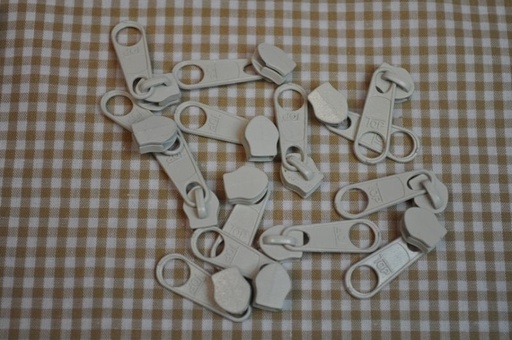 [70270.103] Schieber/Zipper 5 mm Reißverschluss Beige