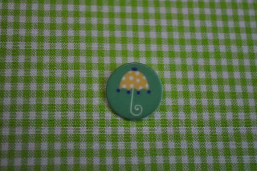 Knopf Tante Ema Regenschirm Grün