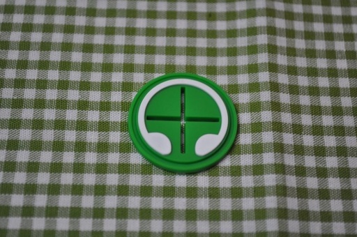 Kopfhörer Führung gummi grün