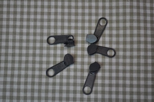 [70272.312] Schieber/Zipper 3 mm Reißverschluss dunkelgrau