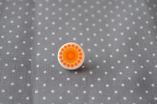 Knopf Tante Ema Blumen klein gelb