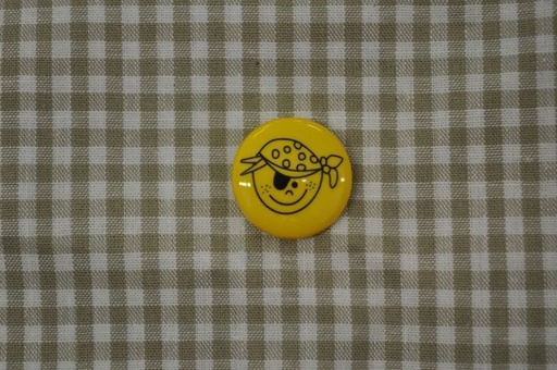 Knopf pirat gelb