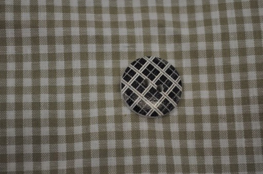 Knopf Karo schwarz