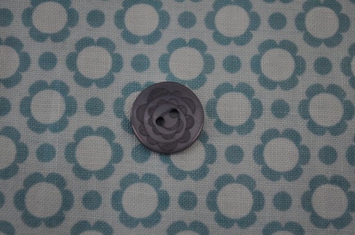 Knopf Blumenkreis klein blau