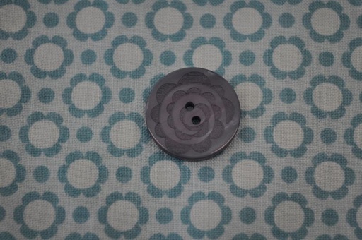 Knopf Blumenkreis groß blau