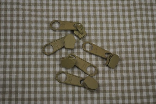 [70270.308] Schieber/Zipper 5 mm Reißverschluss taupe