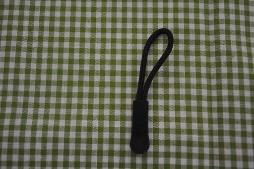 Reißverschluss Zipper Anhänger schwarz