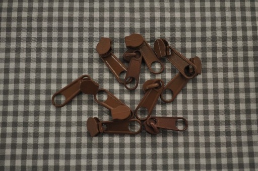 [70272.299] Schieber/Zipper 3 mm Reißverschluss braun