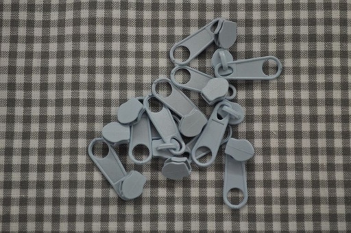 [70272.183] Schieber/Zipper 3 mm Reißverschluss hellblau