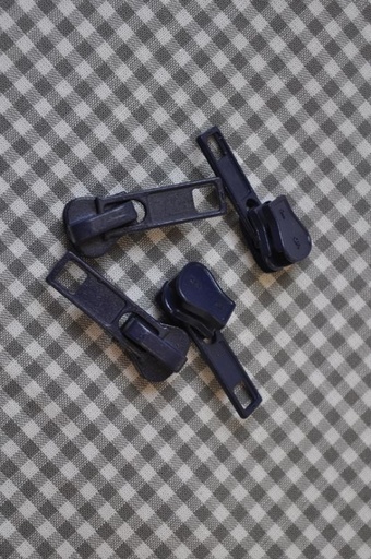 Schieber/Zipper 5 mm grob Reißverschluss marine