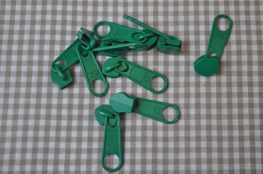 [70270.242] Schieber/Zipper 5 mm Reißverschluss türkis-grün