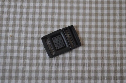 Steckschnalle 15mm flach schwarz