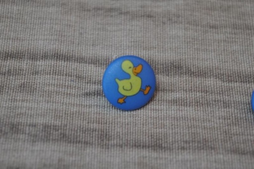 Knopf Entchen 15mm blau