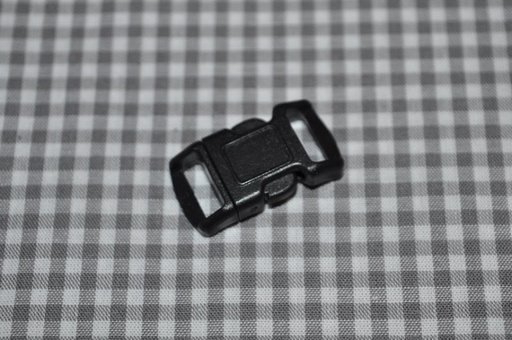 Steckschnalle 10 mm gebogen schwarz