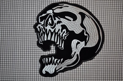 Applikation Bügelbild Skull groß