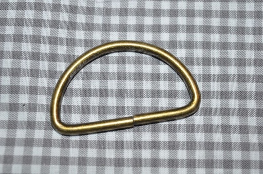 D-Ring 40 mm offen bronze