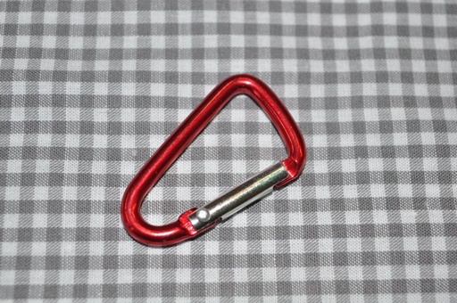 Karabinerhaken 23x39 mm rot