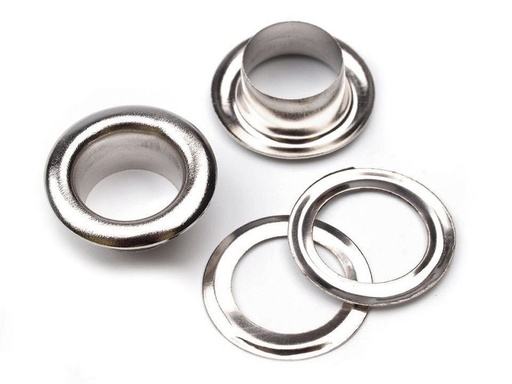 [60916.002] Ösen für Presse 20stk 8mm Silber 2