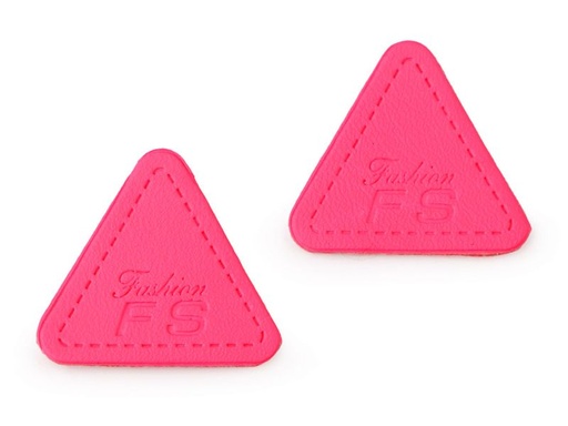 Ekoleder Patch Dreieck Pink