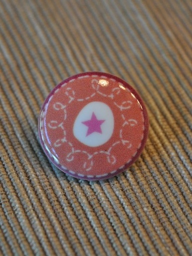 Knopf Tante Ema Stern groß terra