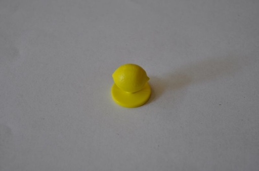 Kochjacken Knopf Zitrone 1