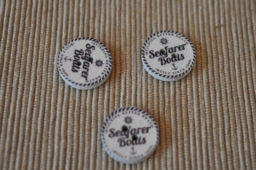 Holz Knopf Maritim 9