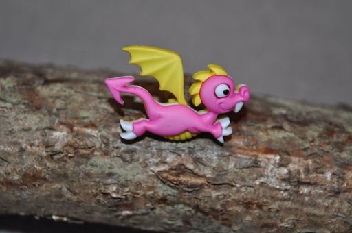 Polyester Knopf Öse Drachen rosa