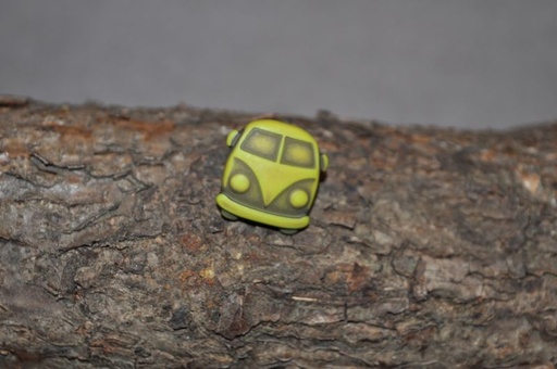 Polyester Knopf Öse Bulli lime