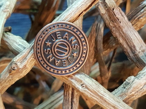 Jeansknopf 17mm Kupfer 3