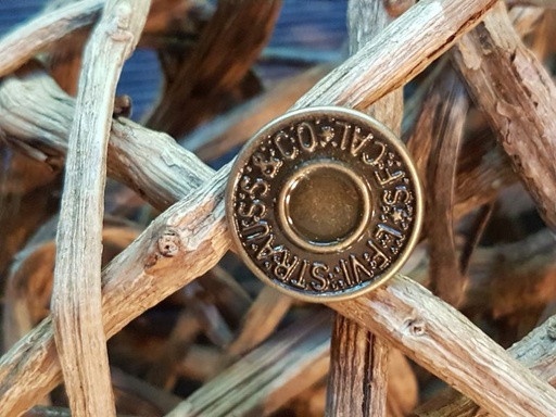 Jeansknopf 17mm gold 10