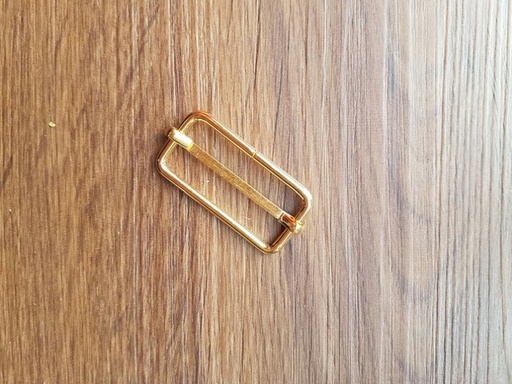 Schieber Gurtversteller 16 x 38 mm gold