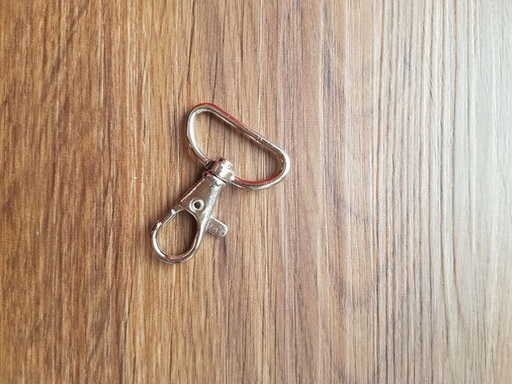 Karabinerhaken 25 mm Silber