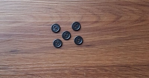 Knopf Uni schwarz 11mm