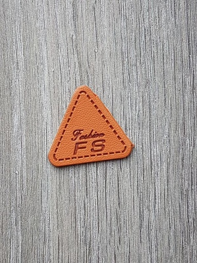 Ekoleder Patch Dreieck braun